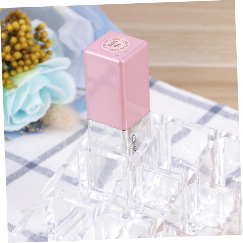 Gatuida Slot Clear Acrylic Lipstick Display Stand Durable Cosmetic Organizer