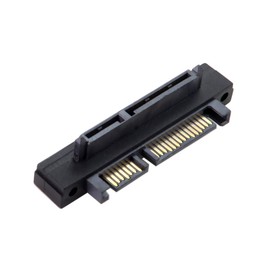 CY 90 Degree Up Angled SATA 22Pin 7+15 Male to SATA 22Pin Female Extension Convertor Adapter