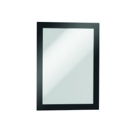 Durable DURAFRAME Magnetic Frame, A5 Format In Black, Pack of 5 Frames, Document Frame for Professional Internal Signage