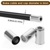 100PCS Bike Cable End Caps - Cable Crimps - Metal