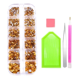 Courhope Kit Pedreria Cristales Para Uñas Piedras Decorativas 2150pzs