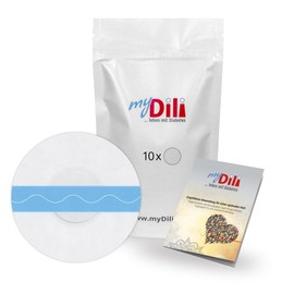 Plasters Overpatches for The Freestyle Libre 2 Sensor DiaTape Aqua myDili Size 10 Pieces