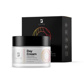 Crema Facial de Da Hidratante de 90 ml. Adicionada con Vitamina E, cido Hialurnico y Niacinamida, Skincare Facial Antiarrugas. Day Cream B Life.