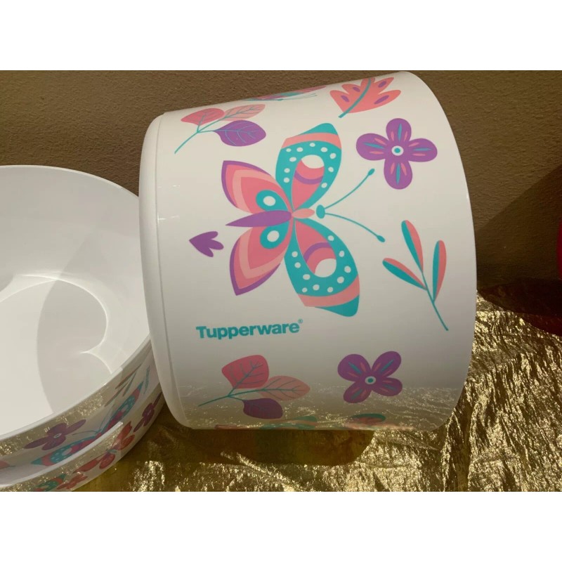 New Tupperware UNIQUE Butterfly & Flowers Theme Ilumina StacknStore Set