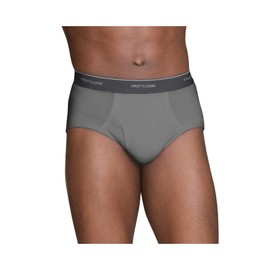 Fruit of the Loom Men's Cotton Mid-Rise Fashion Briefs 3-Pack (Large (36-38"))