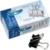 CENTRUM 15 mm Binder Clip – Schwarz/Silber (12 Stück)
