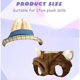 Doll Clothes, Matching Clothes for the Bubu Plush Toy, 17 cm Dress for Bububu Doll, Clothing Plush for Girls (D)