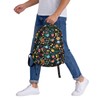 ACDRUING Multi Flowers Waterproof Backpack Adjustable Shoulder Straps Bag Large
