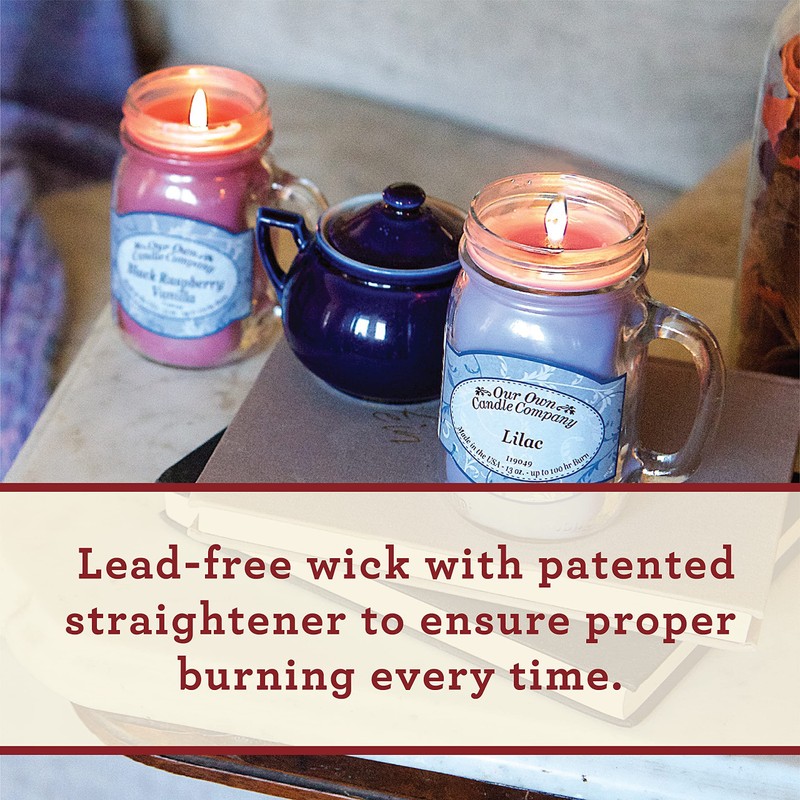 Our Own Candle Company Caramel Pecan Scented Mason Jar Candle,