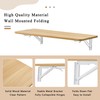 Wall Mounted Folding Table 31.5”Lx15.7”W, Space-Saving Fold Down Desk for