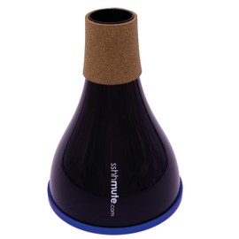 Sshhmute Flugel Horn Practice Mute, Practice Aids for Flugel Horn Music Players, Brass Instrument Accessories for Adults & Kids, Music Gadgets for Beginner & Student, Cork Seal, Blue