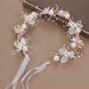 Flower Headband for Wedding Girl Headpiece Crystal Floral Hair Accessories