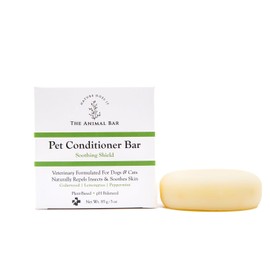 Soothing Shield Pet Conditioner Bar – Vet-Formulated for Dogs & Cats – Natural Deep Moisture for Dry, Itchy Skin Relief – Cedarwood, Lemongrass & Peppermint – pH Balanced, Vegan, Sulfate-Free – 3 oz
