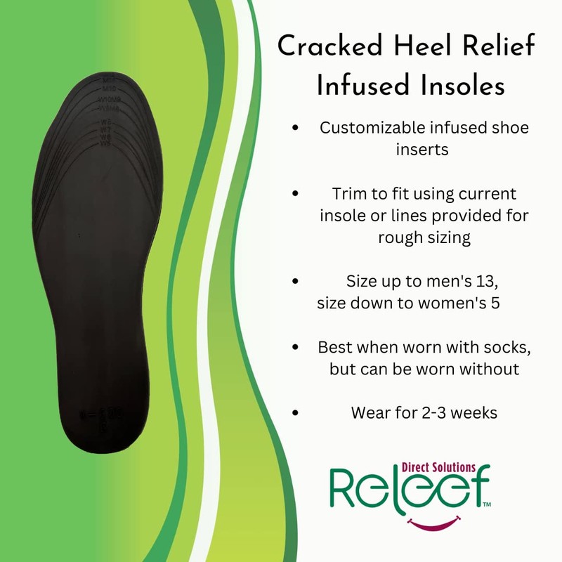 Cracked Heel Relief | Infused Insoles | Releef Direct Solutions