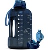 AQUAFIT Half Gallon Water Bottle with Time Marker - Straw