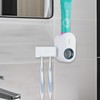 Toothbrush Holder Wall Mounted with Cover for Bathroom, 2 Slots