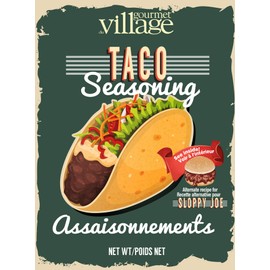 Gourmet du Village Seasoning Retro Taco Recipe Box, 24g