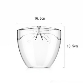 Frenflu Face Shield, Glasses-type, Ultra Wide Nose Pad, For Long Hours of Work, Face Guard, Transparent, Polyurethane, Shatterproof, Windproof, Construction, Wood Deck, Dustproof, Lightweight, Clear