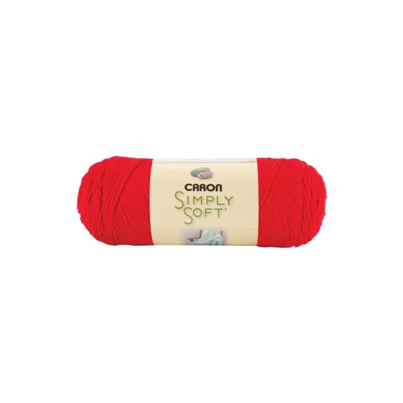Simply Soft Solids Yarn-Harvest Red