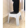 Gracious Living 9.5-Inch Tall, Sturdy Non Slip Plastic Single Level