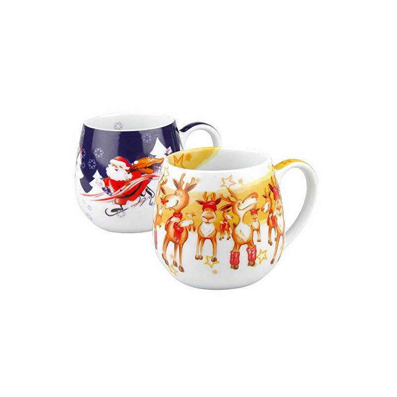Könitz Kuschelbecher Merry Christmas-Weihnachtsparty, Bunt, 250Ml