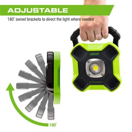 Arcan 3000 lm Mega Rechargeable Multi-Purpose Flood Light with USB Port (ALMEGAFL)