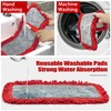 JEHONN Floor Mop Dry Wet Flat Dust Mops with Microfiber