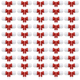 Saysurey 50 Pack Earbud Bulk Headphone Earphone Earbud with Wire Individually Bagged Wired in Ear Buds(Red)