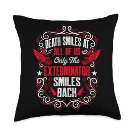 Pest Control For Exterminator Pest Control Technician Killer Throw Pillow