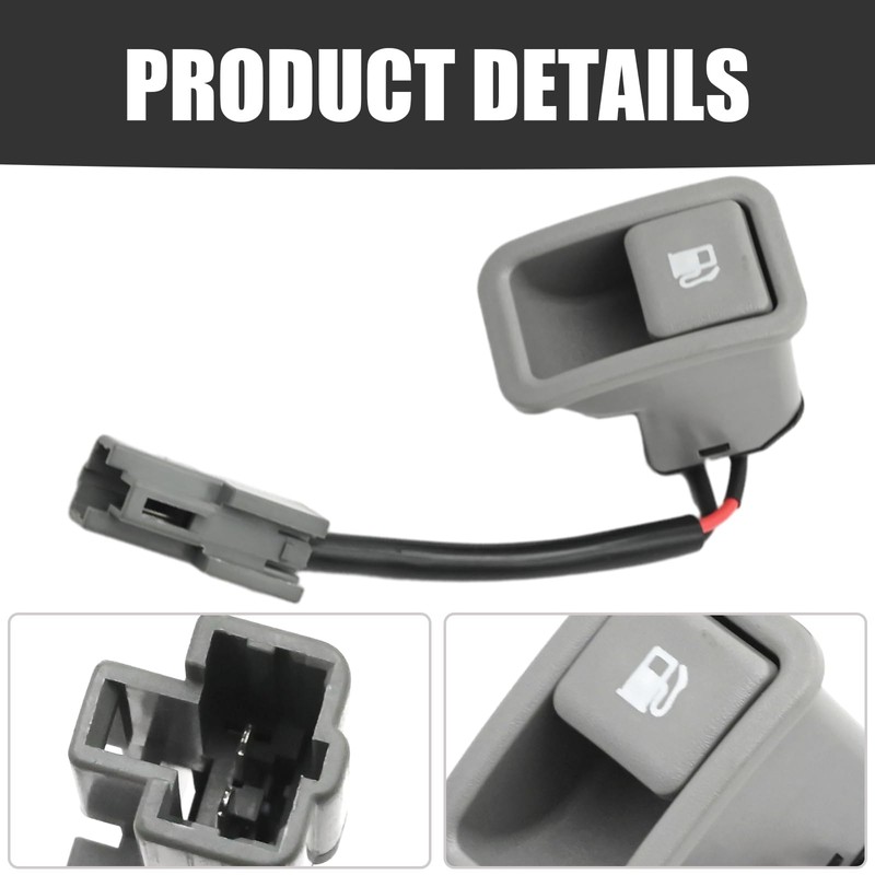 LIDSCURA 93555-2B000J4 Gray Fuel Gas Door Release Switch, Replacement for