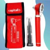 CAPITALL Otoscopio Médico Luz Led Fibra Óptica Estudiante Funda