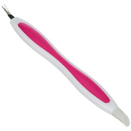 Titania Soft Touch Cuticle Knife with Rubber Hat on Blister Card – Assorted Colours, Pack of 1 x 210 g