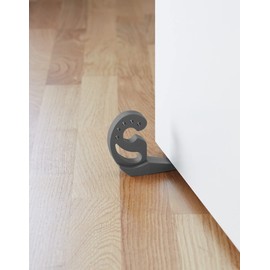 WENKO Multi-STOP® Door Stop and Window Stopper Anthracite - Clamp Protection, Plastic (TPR), 11.8 x 7.7 x 2.5 cm, Anthracite