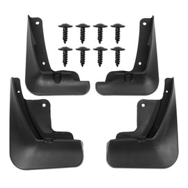 ACROPIX Front Rear Mudguard Mud Flap Protective Fender with Screws Fits Nis San Compatible with Sentra Black 4 Pack