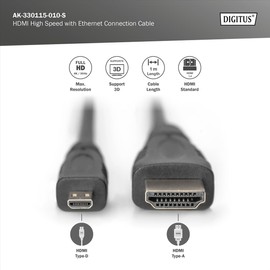 Digitus AK-330115-010-S HDMI Cable