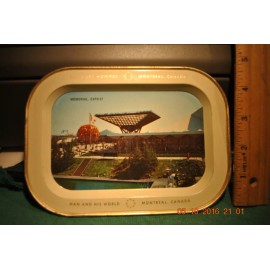 Expo 67 Man and His World Montreal, Canada Metal Tray