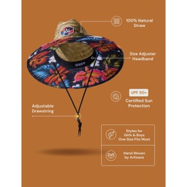 Hemlock Hat Co. Big Kids Straw Hat (Koa - Big Kids)