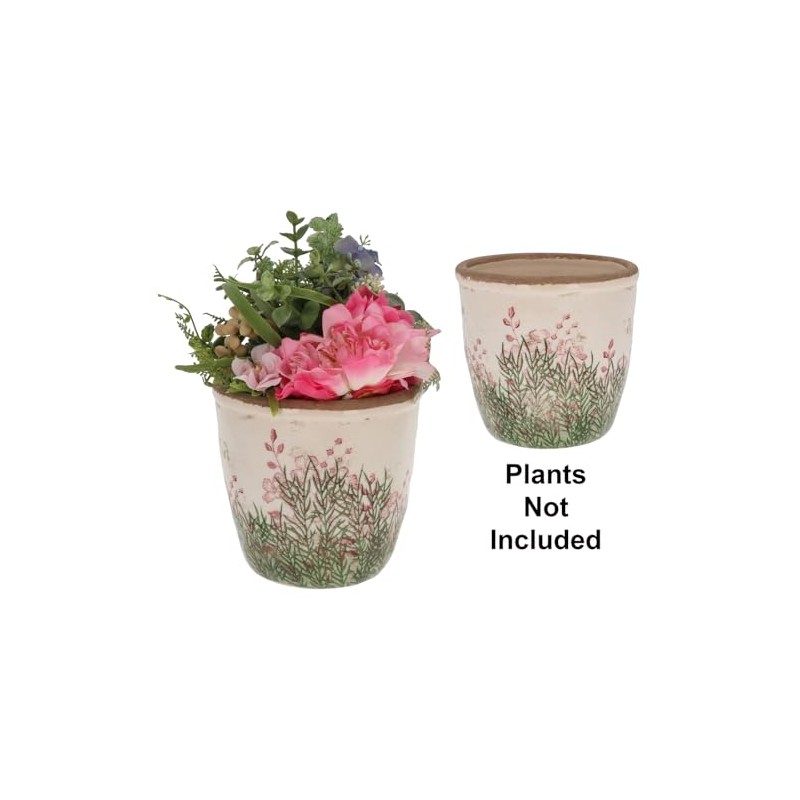 Shudehill Giftware Wild Garden Pretty Floral Pink and Green Design