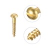 sourcing map Wood Screws M1.6 x 8 mm Slotted Round