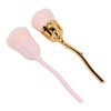 2pcs Nail Dust Remover Pink Rose Nail Powder Cleaning Brush