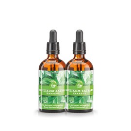 Sanct Bernhard Basil Extract Hair (2 x 100 ml) Treatment for the Care of Thin, Dry & Brittle Hair | Prevents Hair Loss | With Caffeine & Aloe Vera | Improves Hair Growth