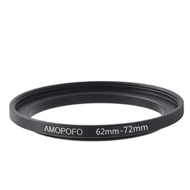 62 mm to 72 mm metal filter ring, 62-72 mm step up filter adapter ring, from camera lens with 62 mm filter thread to 72 mm filter ring