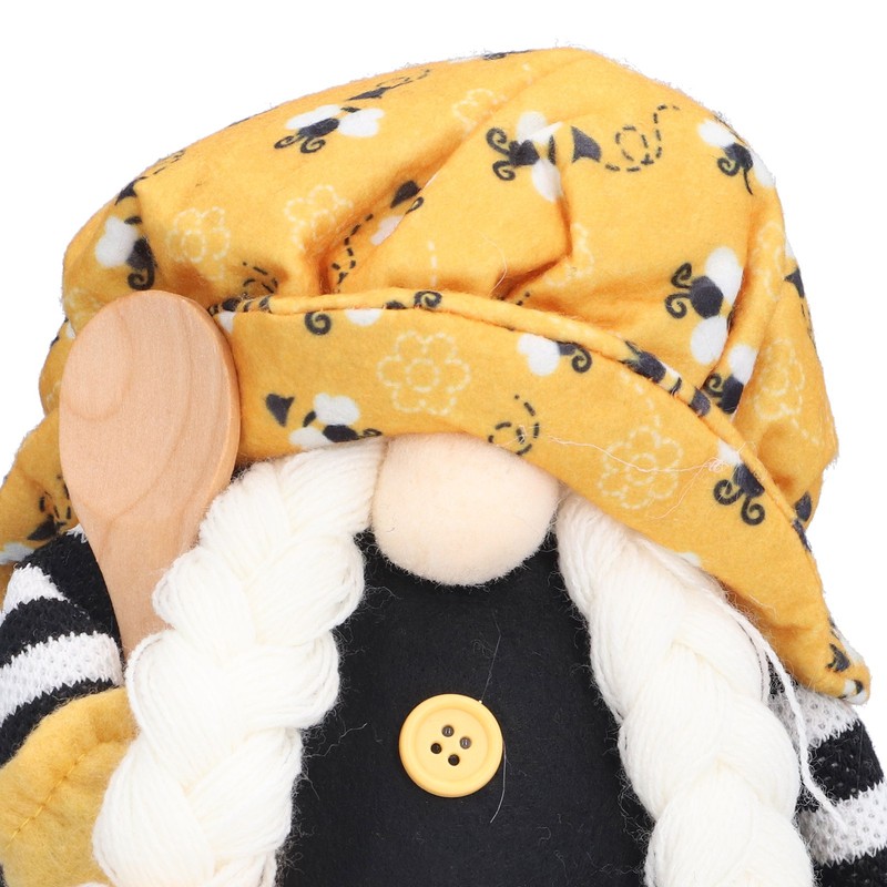 Bee Pattern Gnome Doll Dwarf Faceless Doll Ornament Decor for