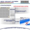 Windscreen4less 3'x50' Deck Balcony Privacy Screen for Deck Pool Fence