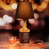 ledscom.de FLAKO Table Lamp, Textile Cable Black, Lampshade Black, Includes