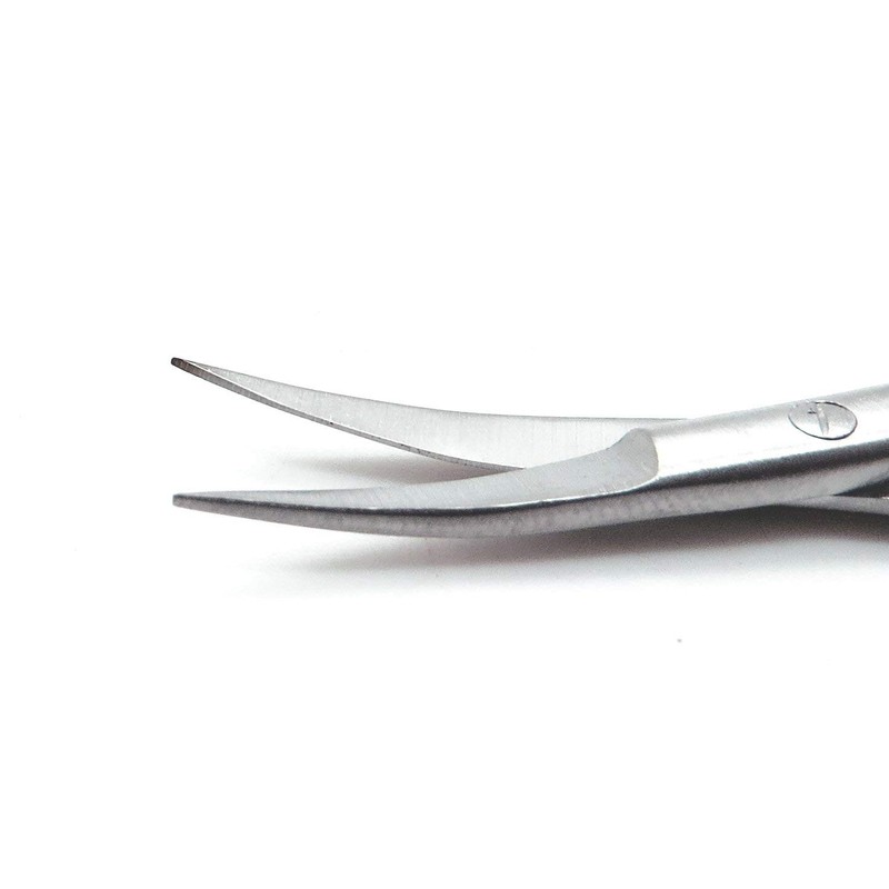 SANDBROS 4-1/2" Iris Scissors with Spring (Curved Blade)