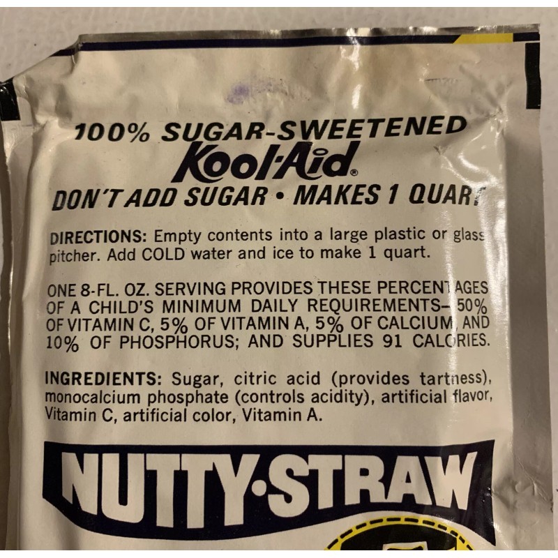 Kool-Aid Vintage 1970sKool Aid Full Unopened Pack Grape Sugar Sweetened