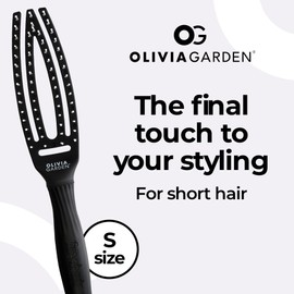 Fingerbrush - Boar & Nylon Bristles - Small - Black