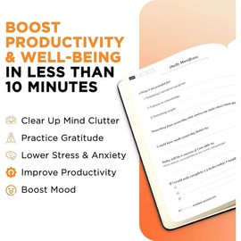 Sunrise Manifesto from SaltWrap - Guided Morning Journal and Minimalist Planner - Productivty, Blank Page Journaling, and Gratitude Prompts - 10 Minutes or Less Daily