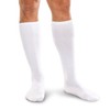 Core-Spun Firm 30-40mmHg Support Short Knee High Socks (White, Small